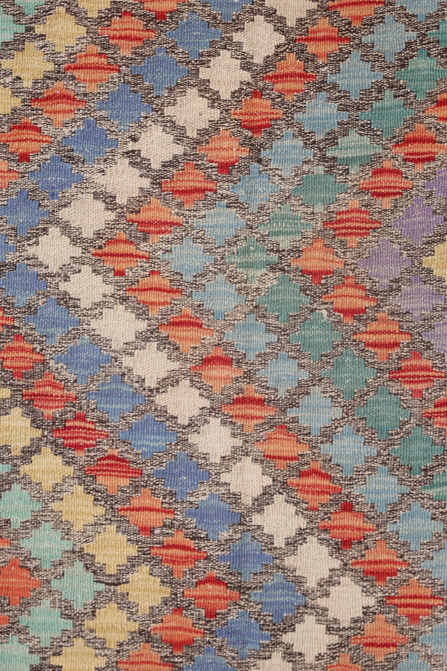 Uzbek Kilim Handwoven Tribal Rug, J72882