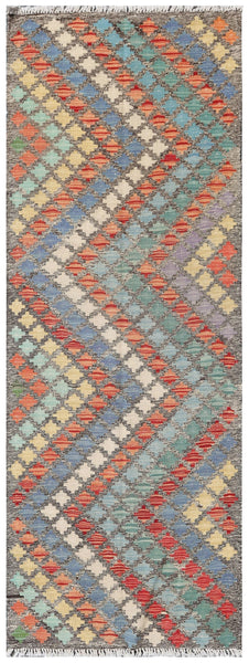 Uzbek Kilim Handwoven Tribal Rug