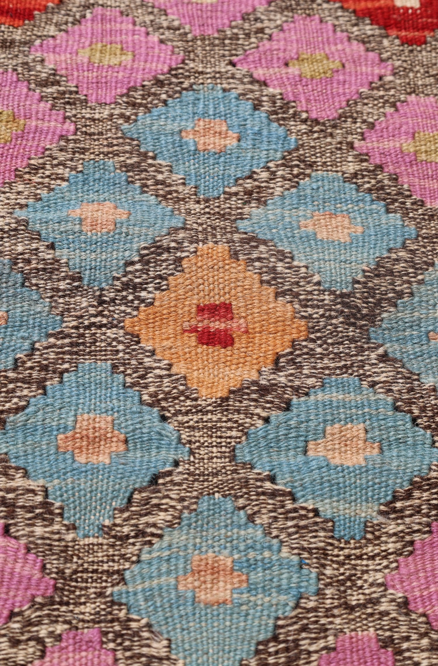 Uzbek Kilim Handwoven Tribal Rug, J72883