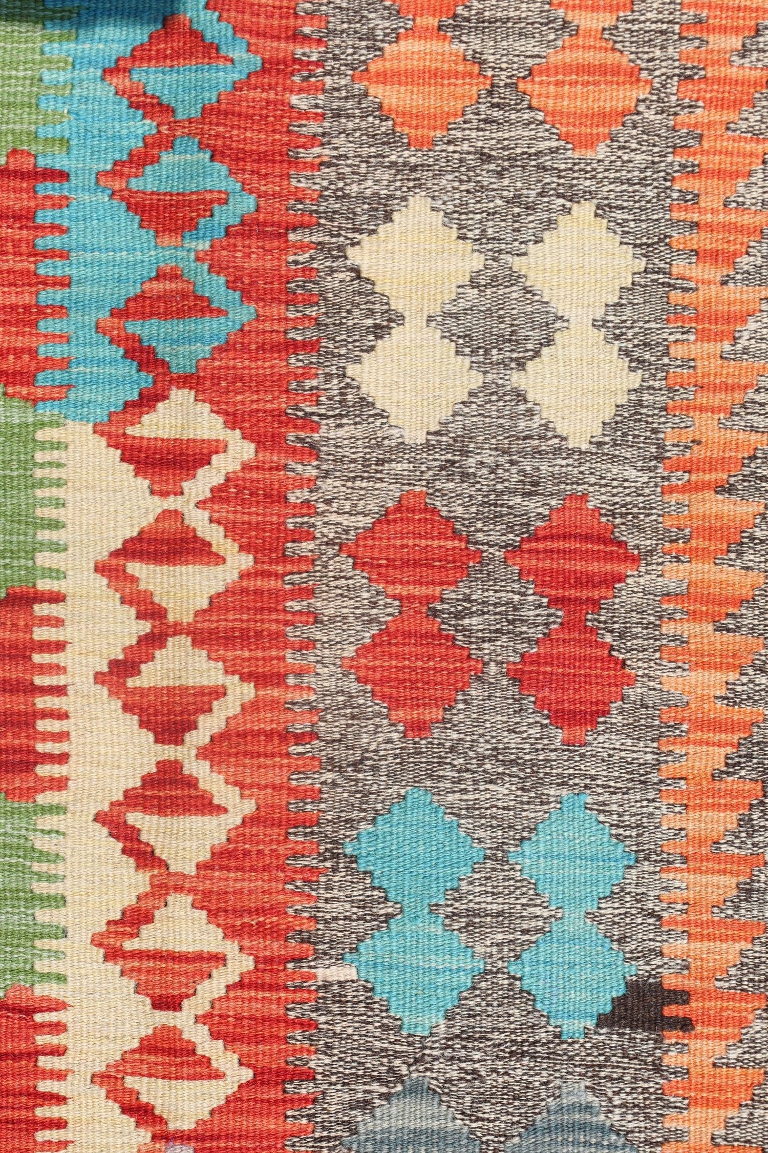 Uzbek Kilim Handwoven Tribal Rug, J72886