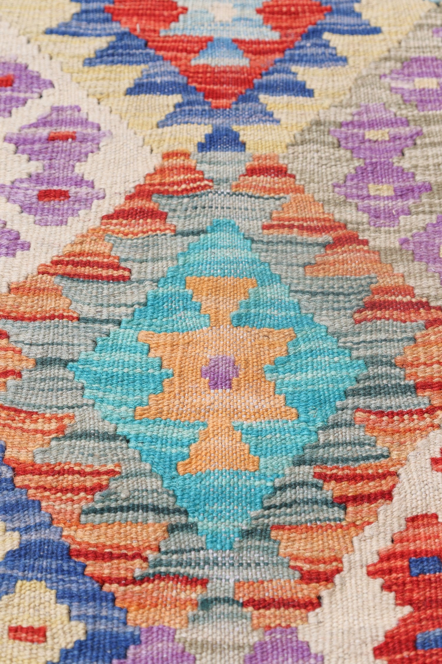 Uzbek Kilim Handwoven Tribal Rug, J72887