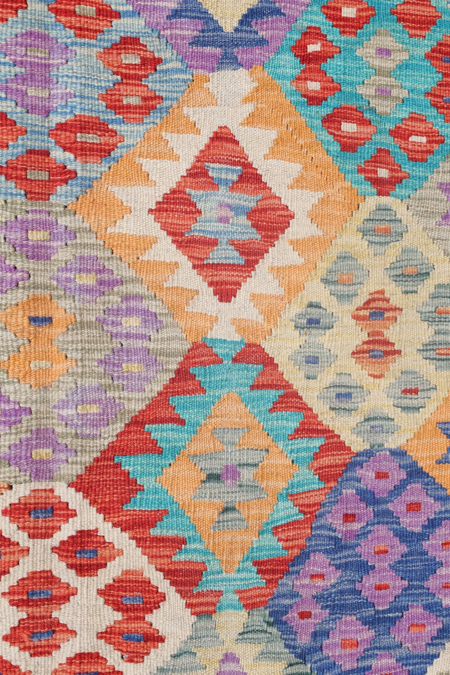 Uzbek Kilim Handwoven Tribal Rug, J72887