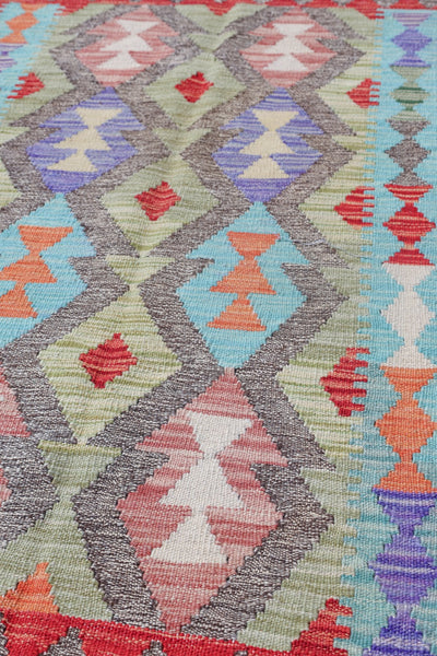 Uzbek Kilim Handwoven Tribal Rug, J72891