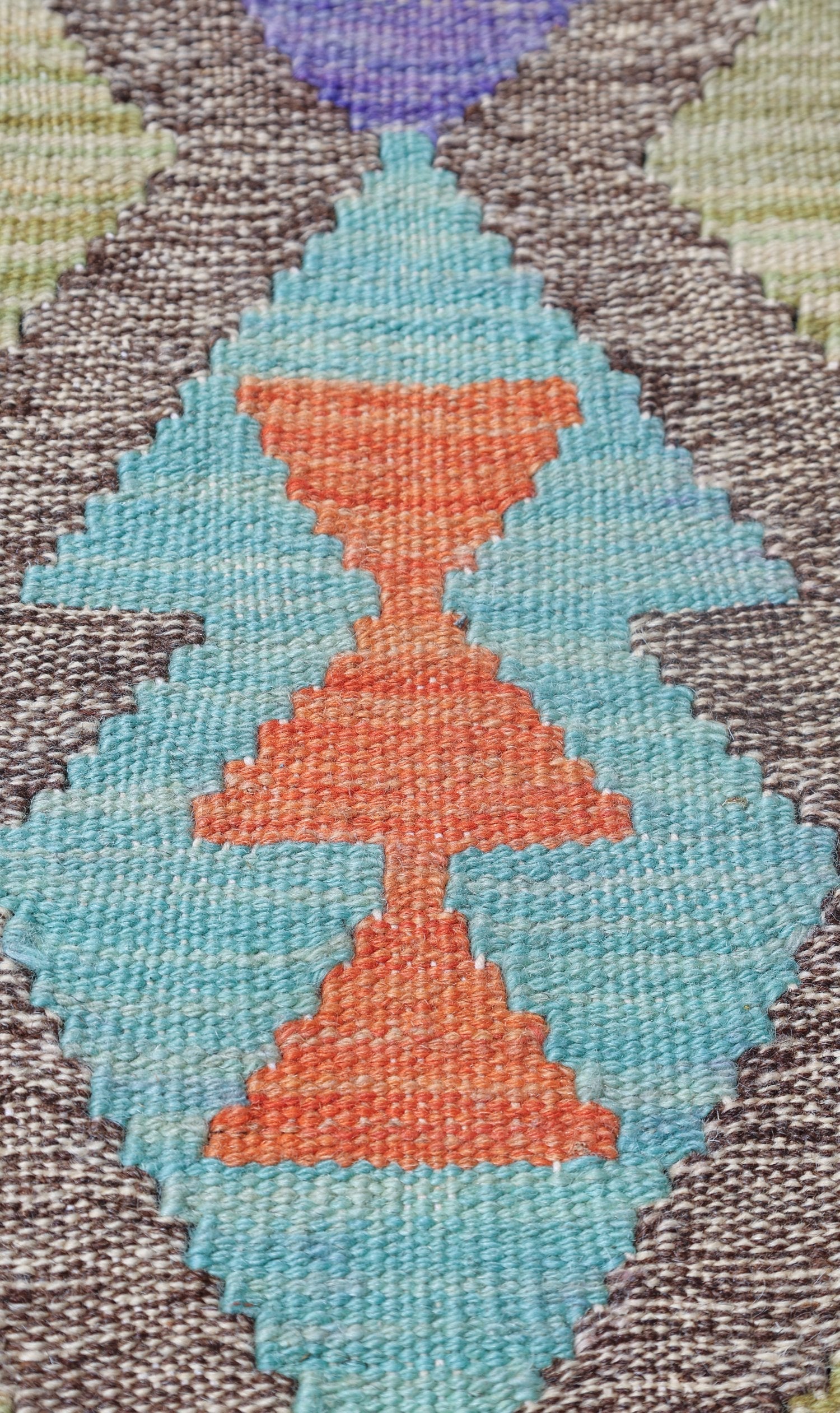 Uzbek Kilim Handwoven Tribal Rug, J72891