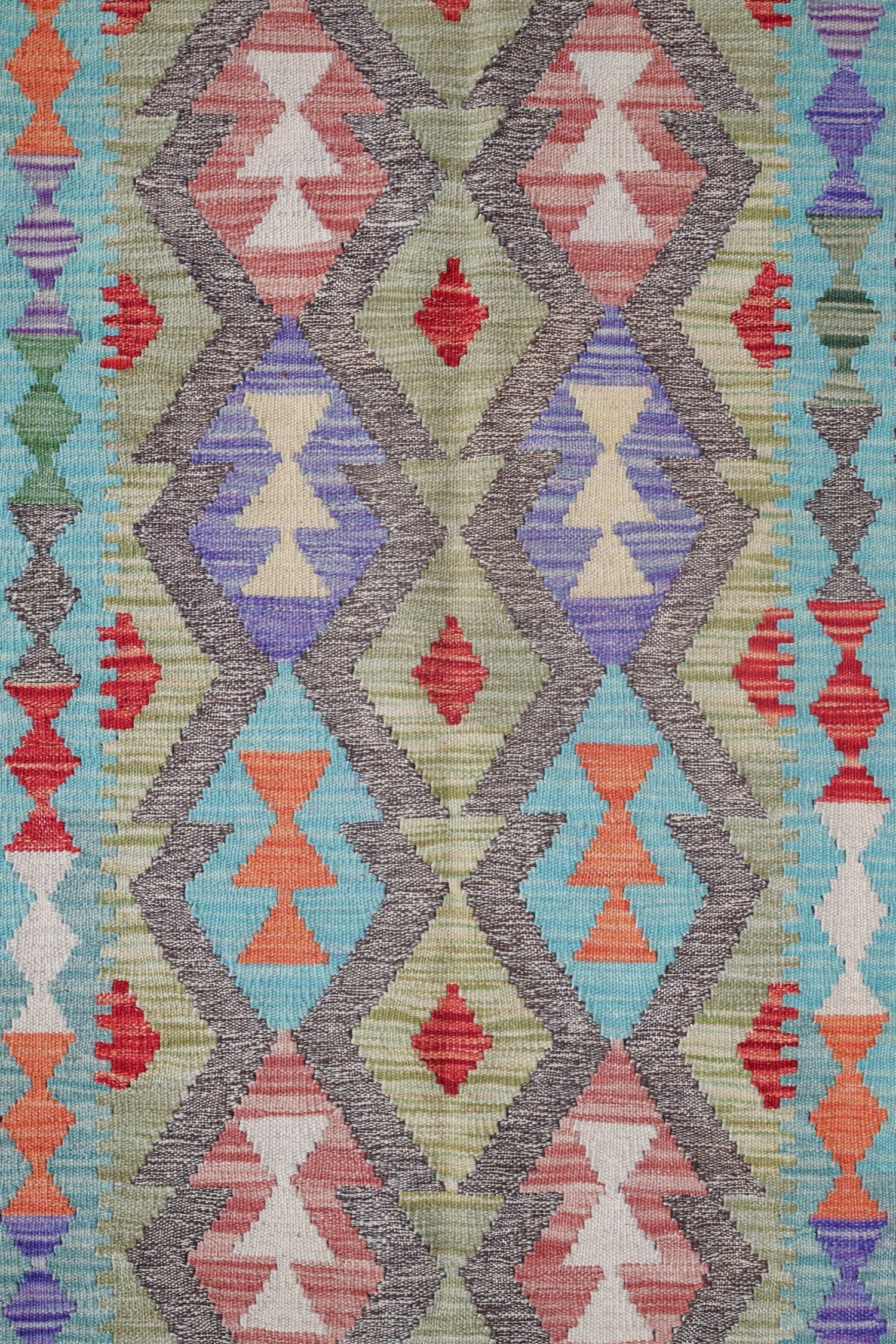 Uzbek Kilim Handwoven Tribal Rug, J72891