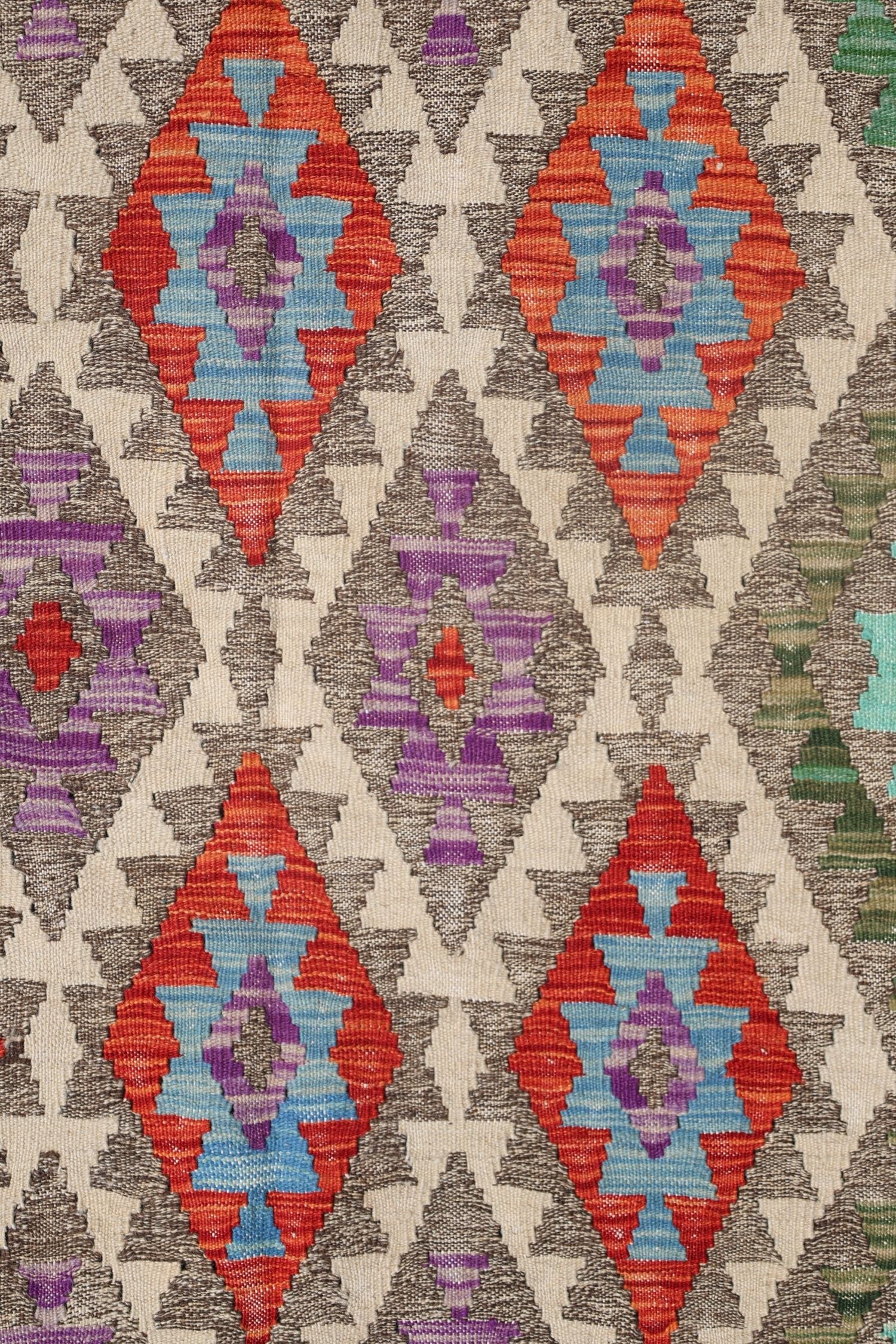 Uzbek Kilim Handwoven Tribal Rug, J72892