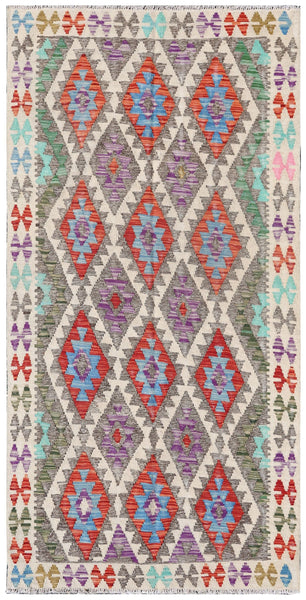 Uzbek Kilim Handwoven Tribal Rug