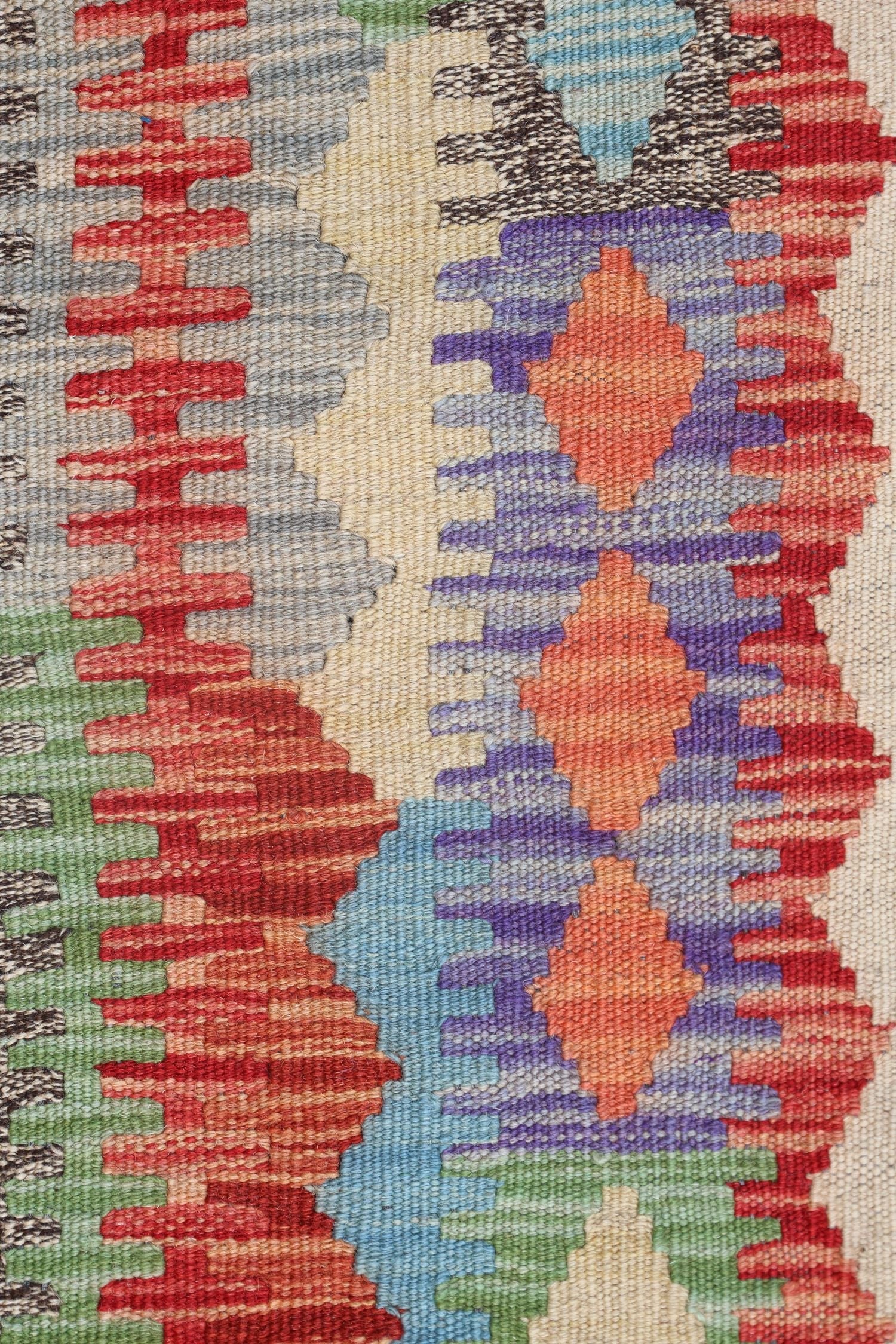 Uzbek Kilim Handwoven Tribal Rug, J72893