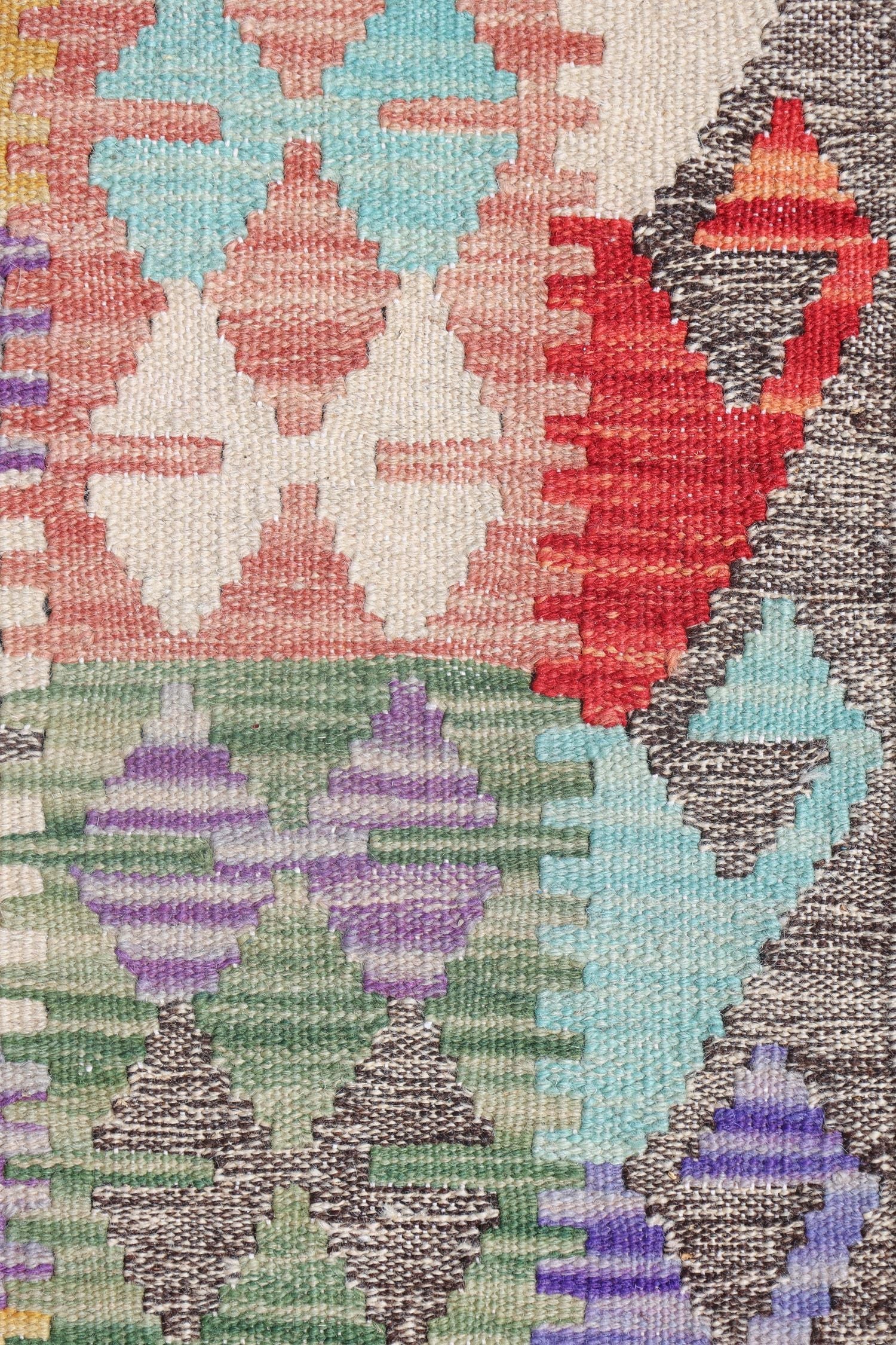 Uzbek Kilim Handwoven Tribal Rug, J72895