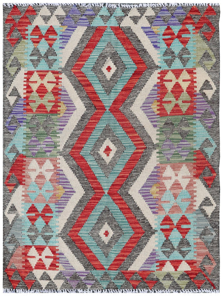 Uzbek Kilim Handwoven Tribal Rug