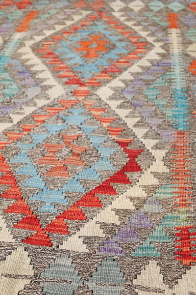 Uzbek Kilim Handwoven Tribal Rug, J72896