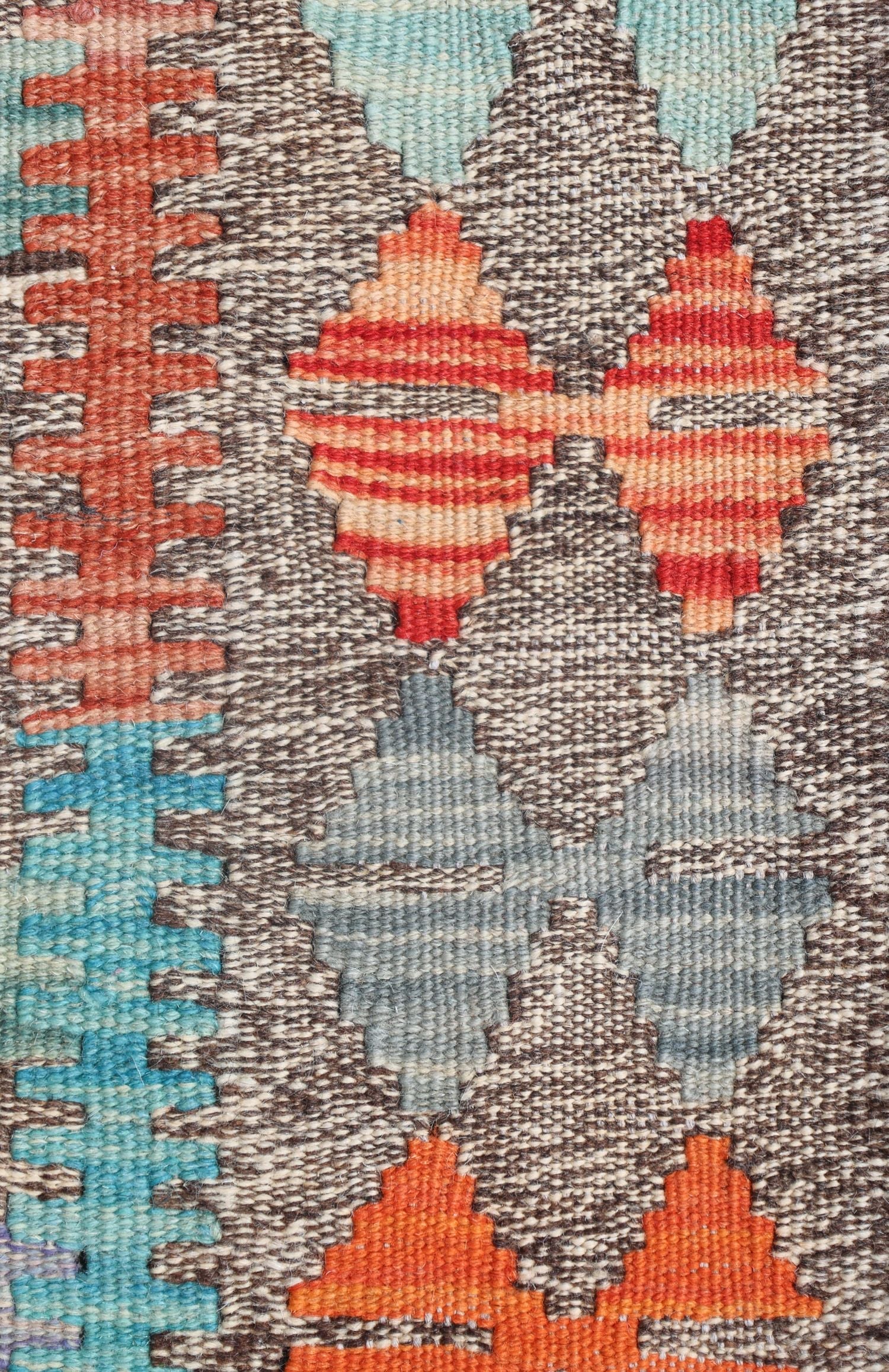 Uzbek Kilim Handwoven Tribal Rug, J72896