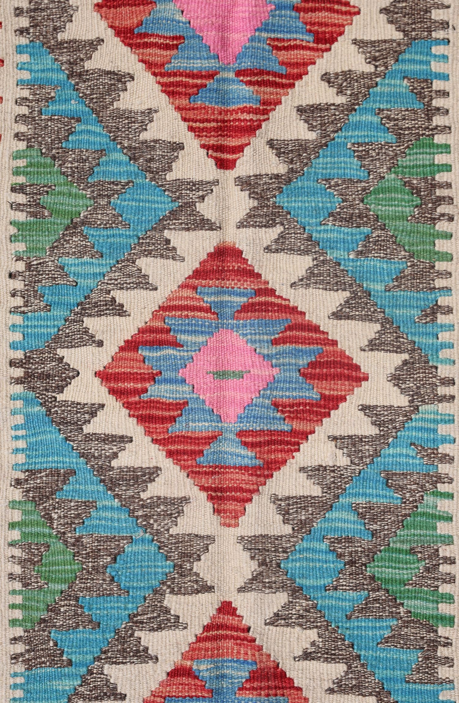 Uzbek Kilim Handwoven Tribal Rug, J72897