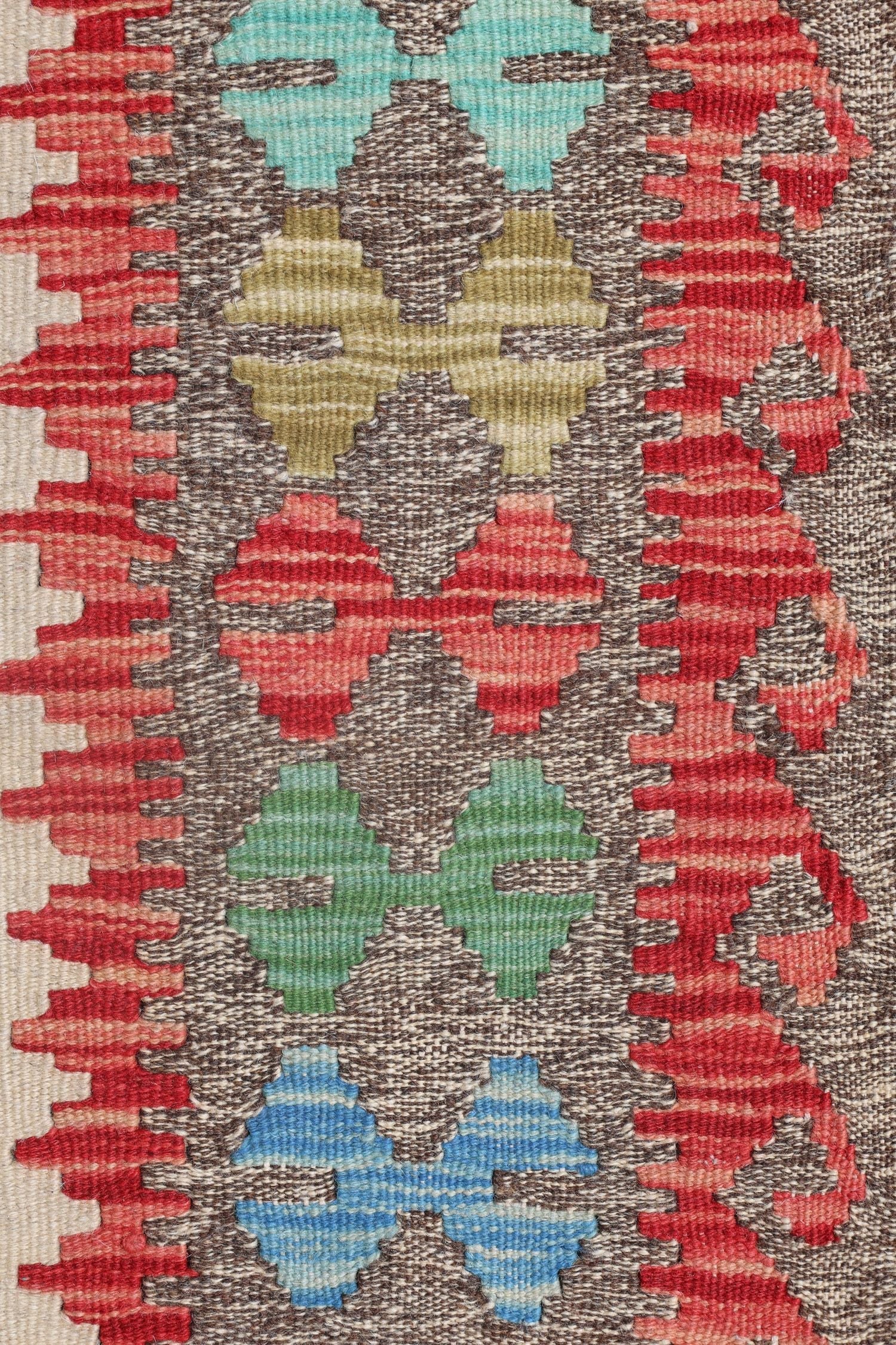 Uzbek Kilim Handwoven Tribal Rug, J72897