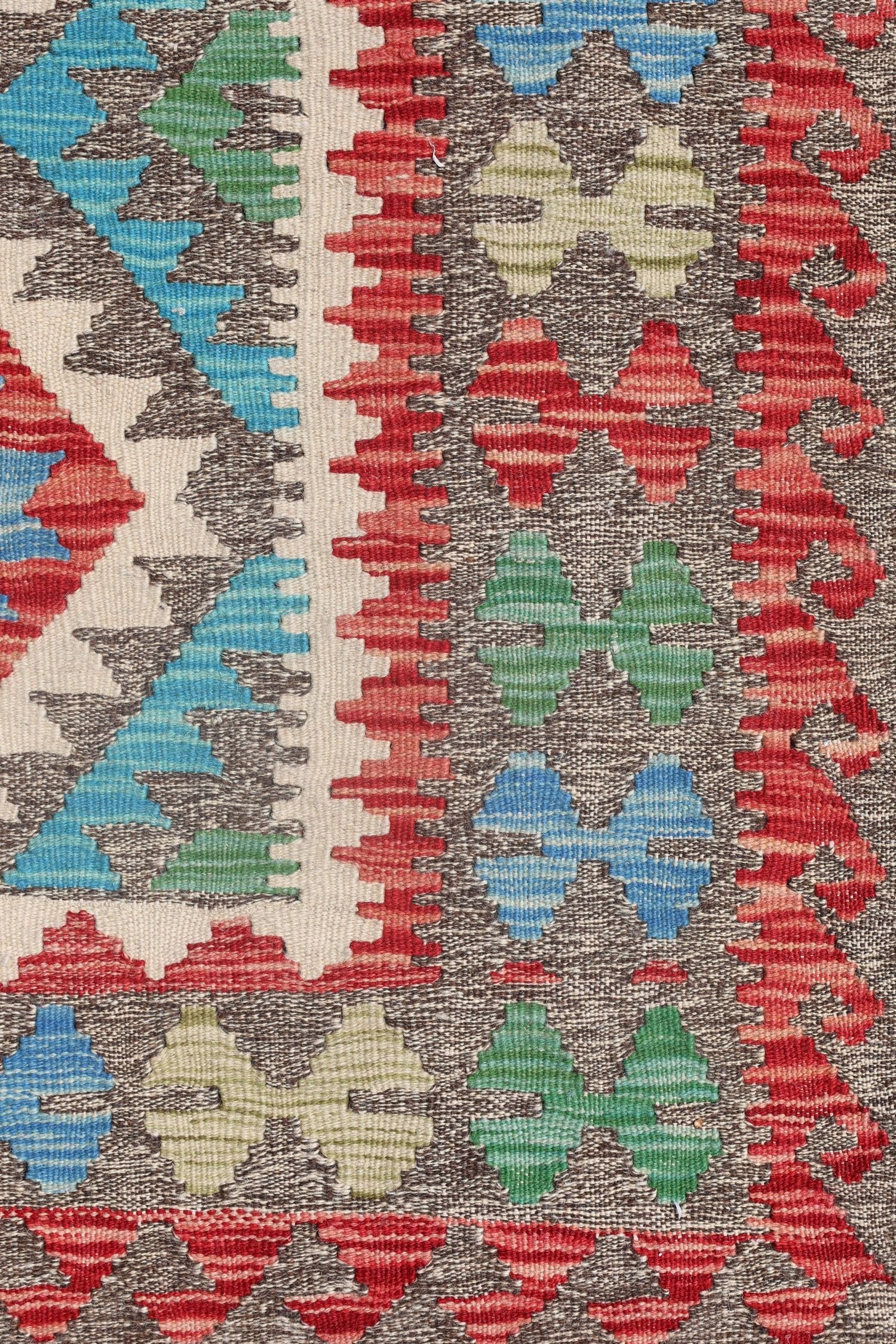 Uzbek Kilim Handwoven Tribal Rug, J72897