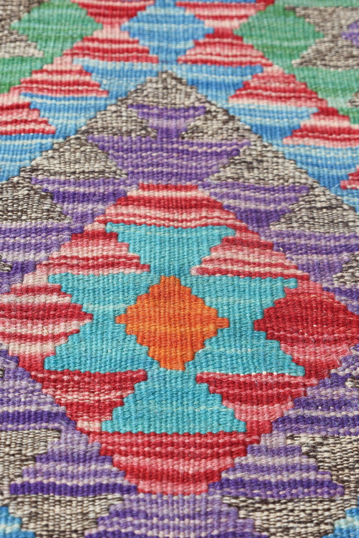 Uzbek Kilim Handwoven Tribal Rug, J72899