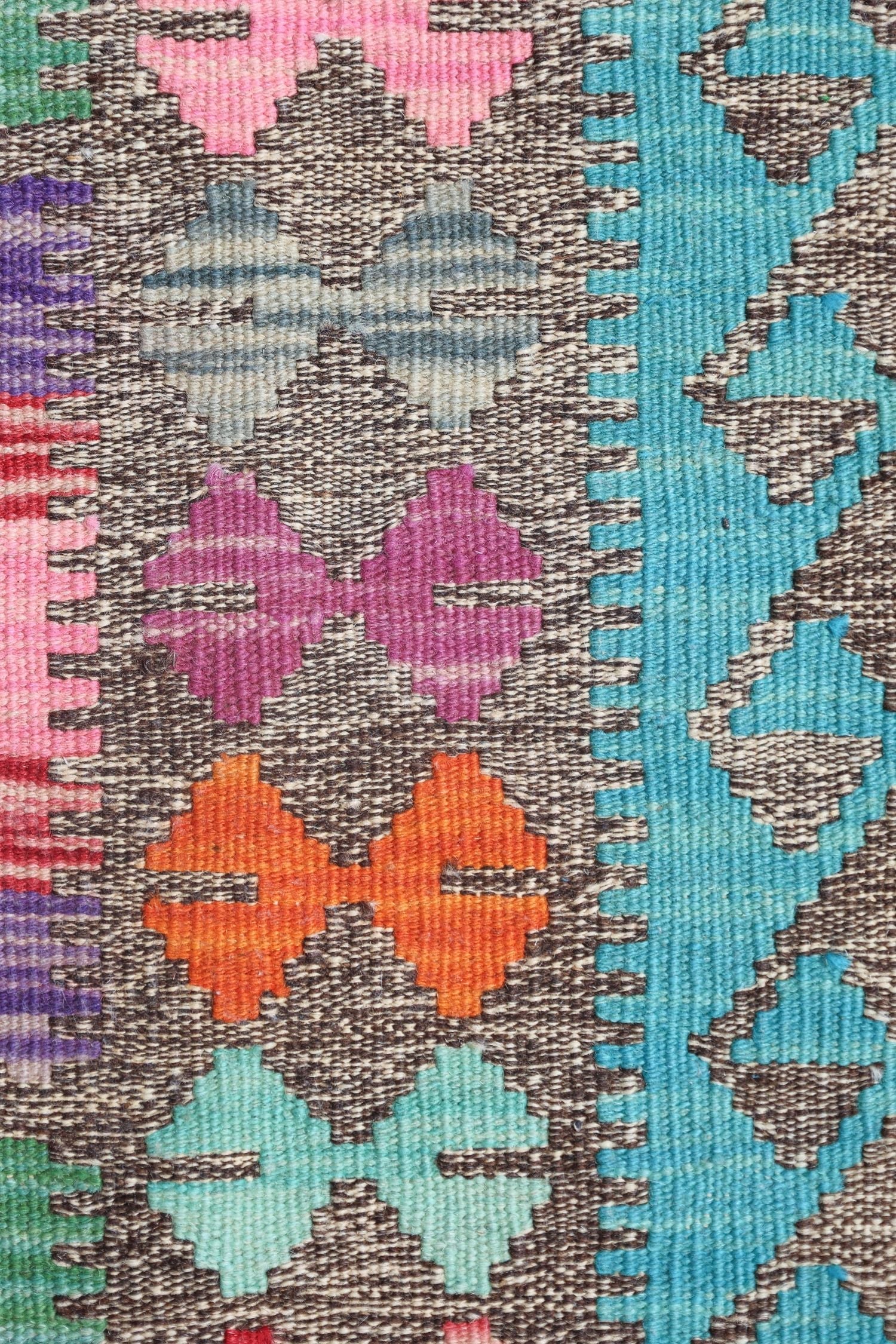 Uzbek Kilim Handwoven Tribal Rug, J72899