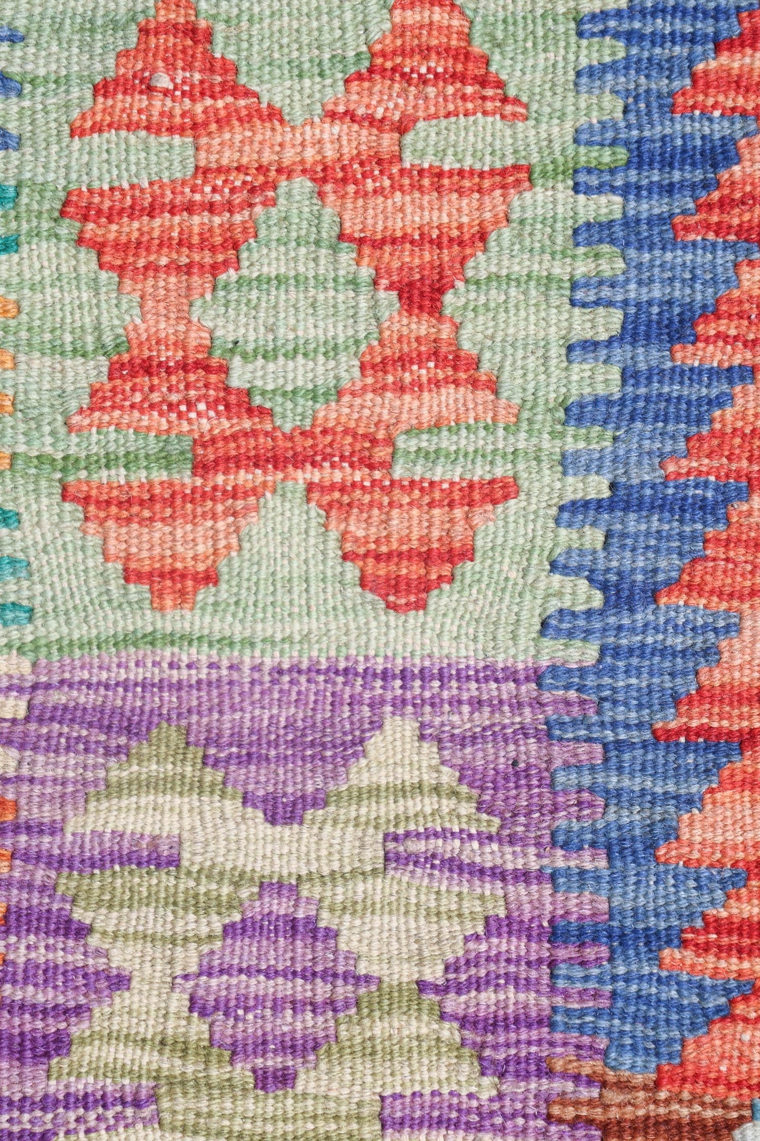 Uzbek Kilim Handwoven Tribal Rug, J72900