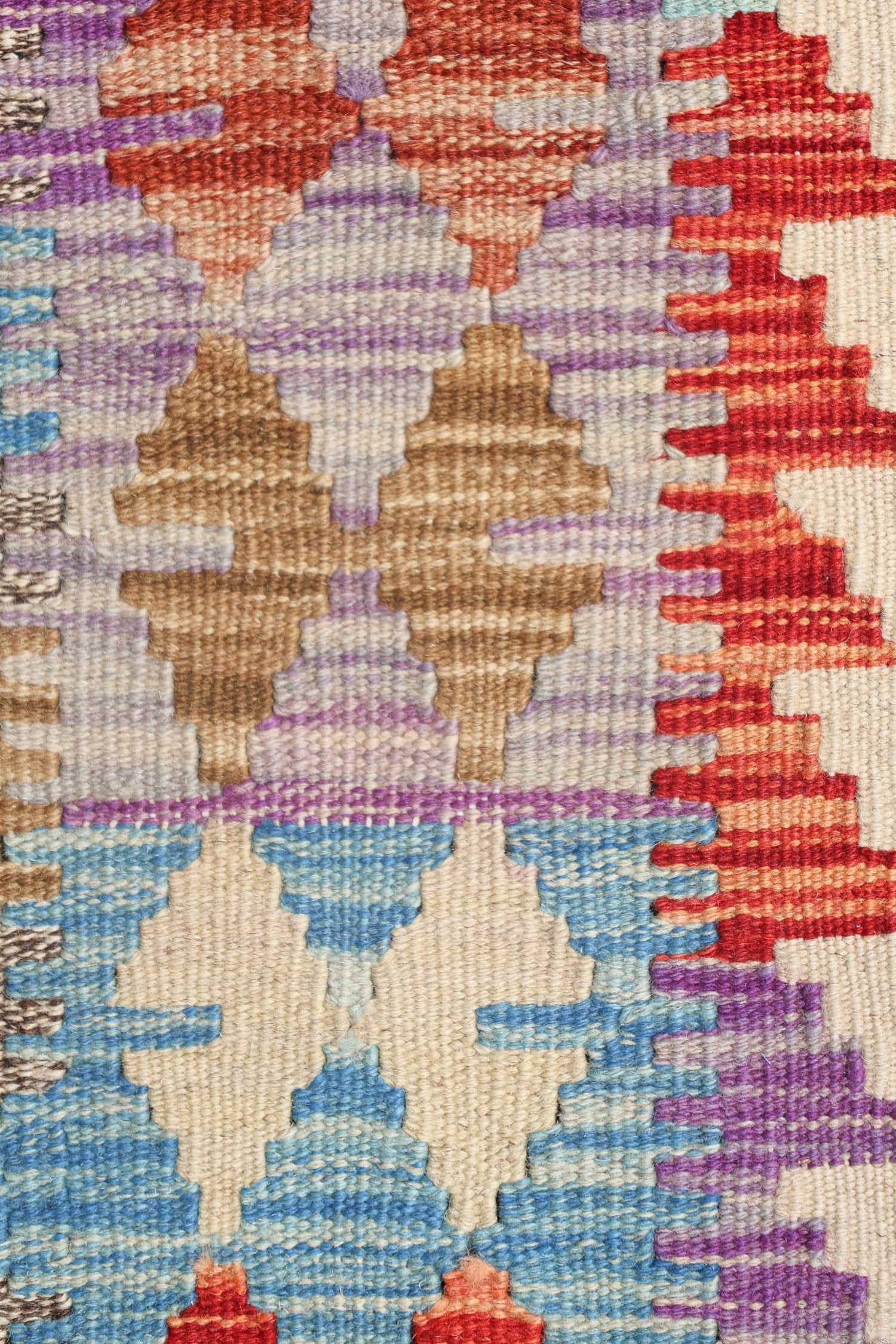 Uzbek Kilim Handwoven Tribal Rug, J72903