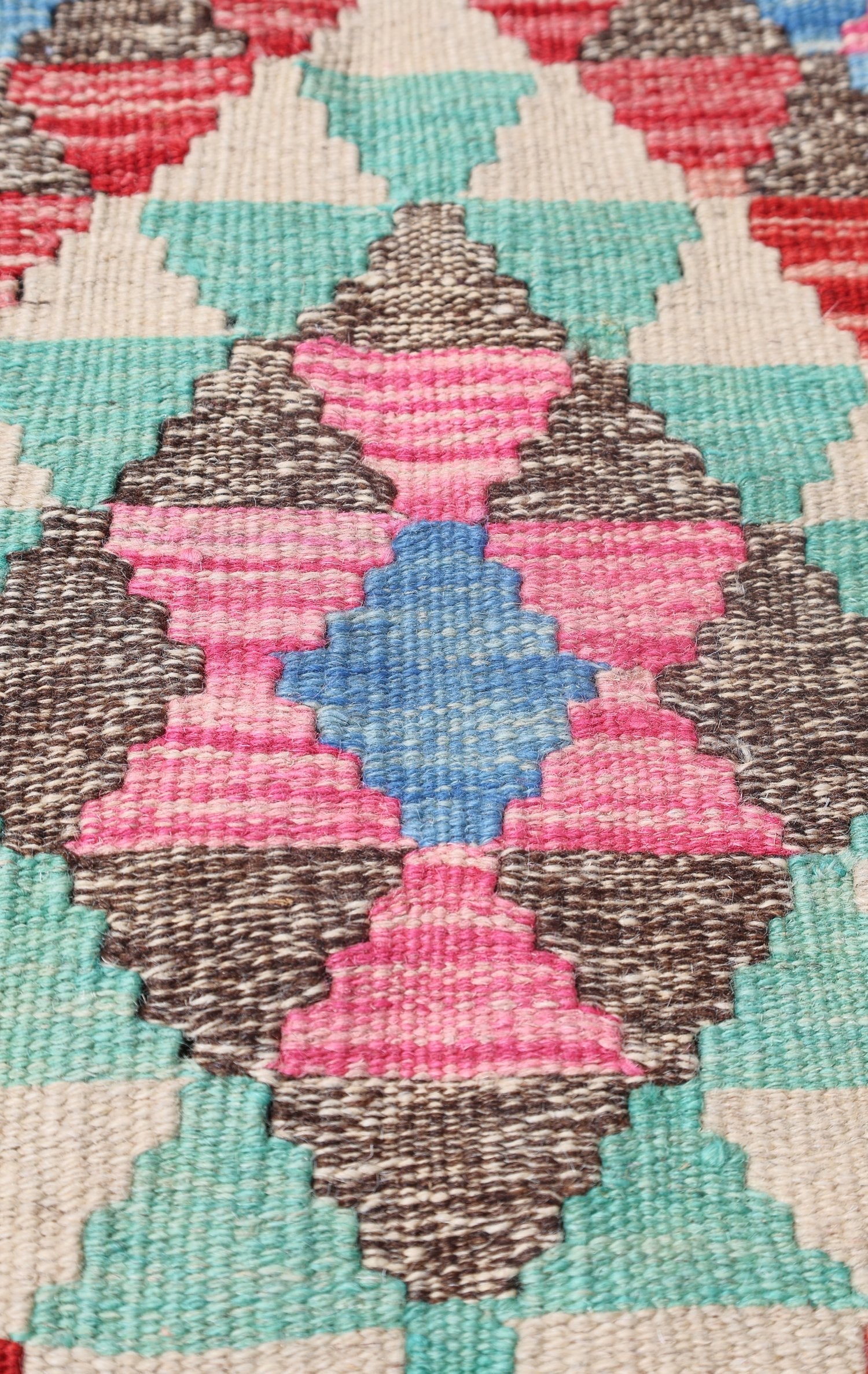 Uzbek Kilim Handwoven Tribal Rug, J72904