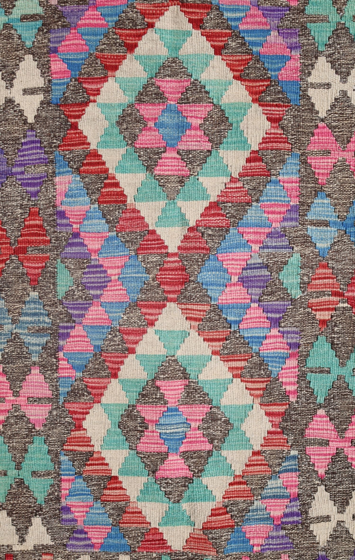 Uzbek Kilim Handwoven Tribal Rug, J72904