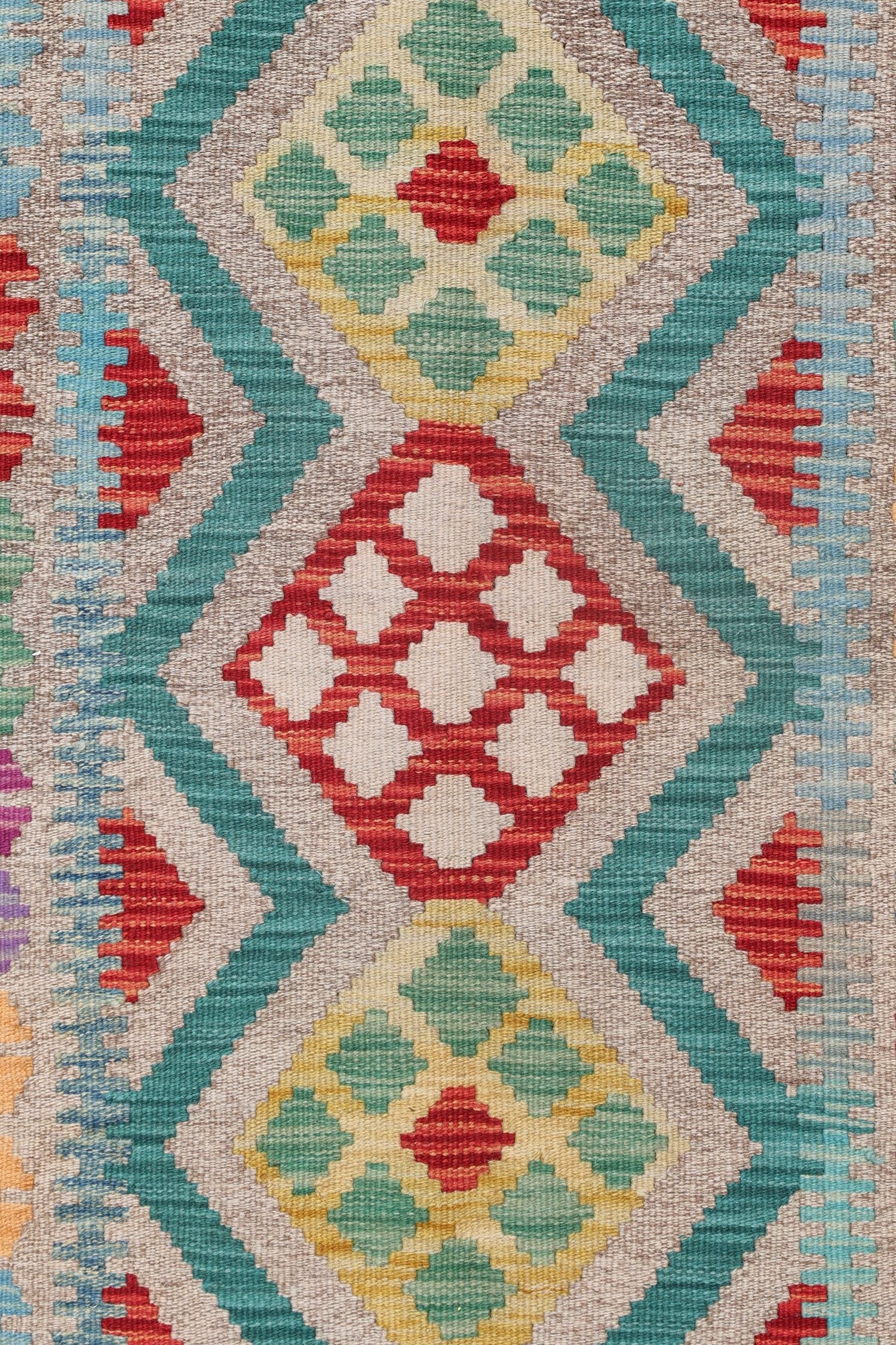 Uzbek Kilim Handwoven Tribal Rug, J72905