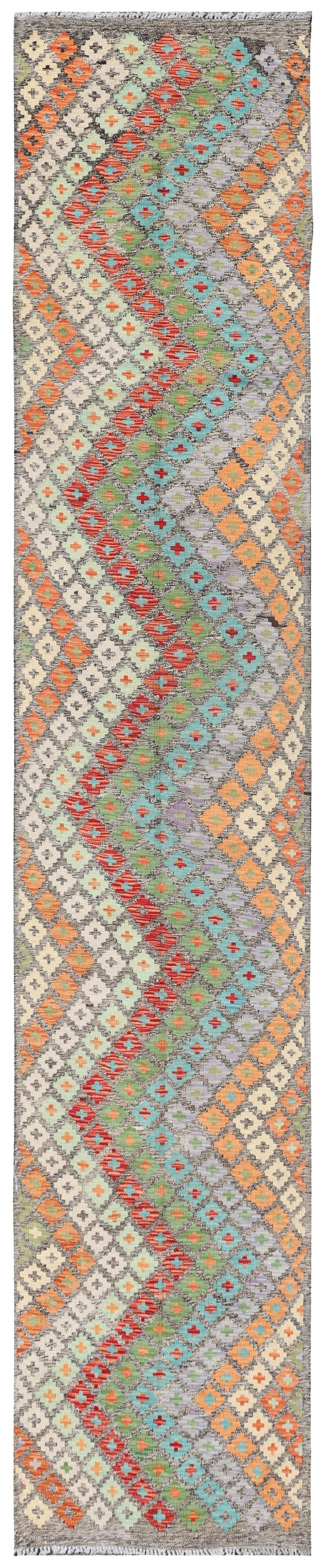 Uzbek Kilim Handwoven Tribal Rug