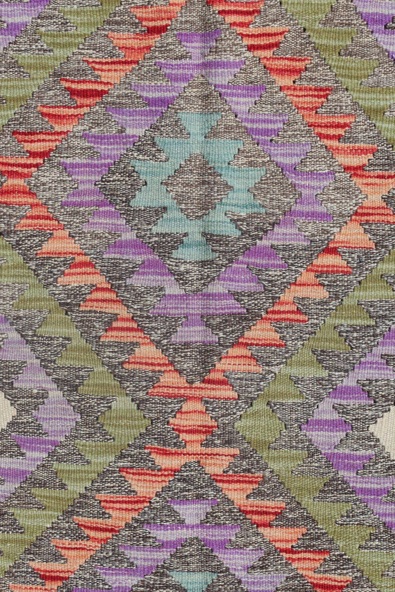 Uzbek Kilim Handwoven Tribal Rug, J72907