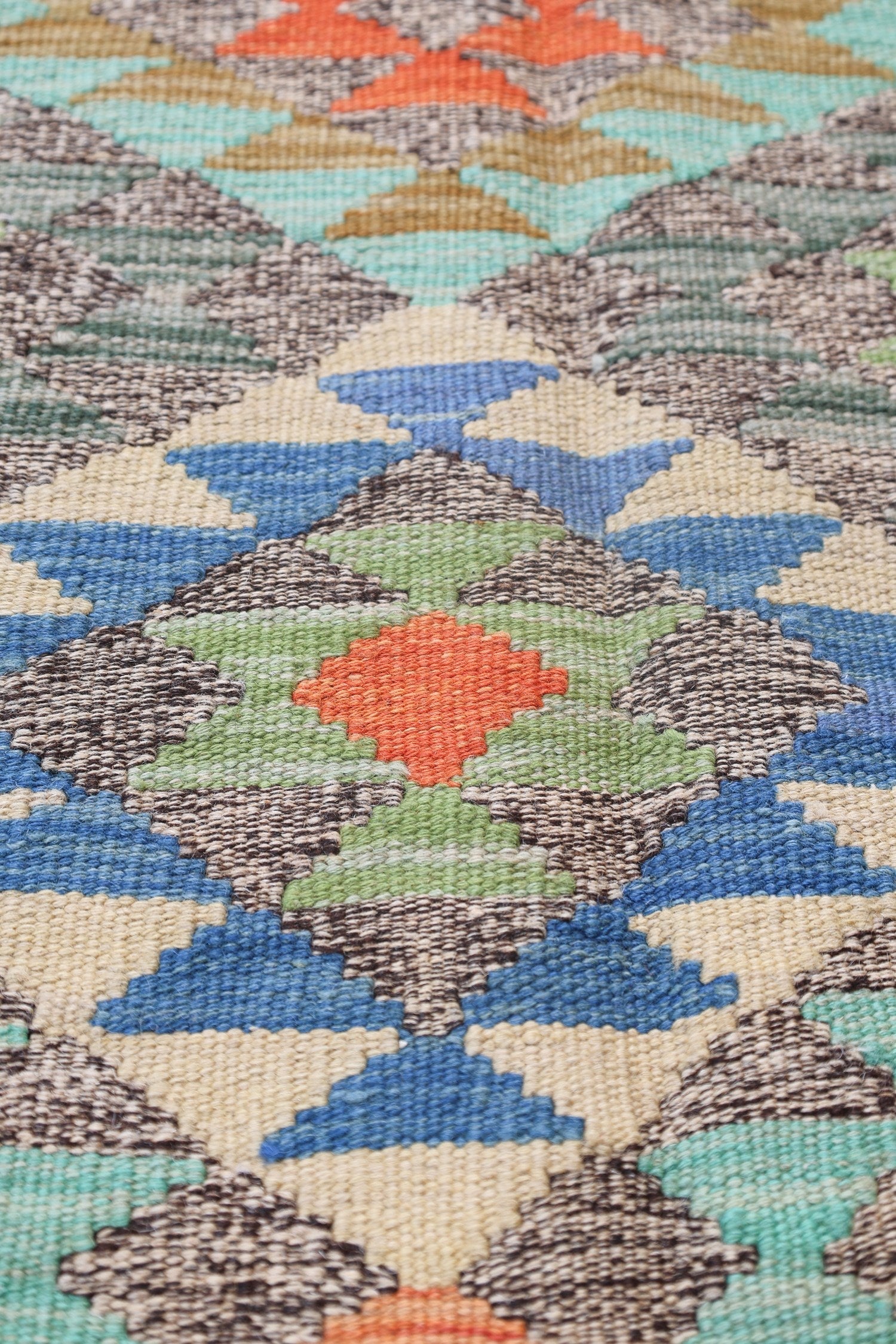 Uzbek Kilim Handwoven Tribal Rug, J72909