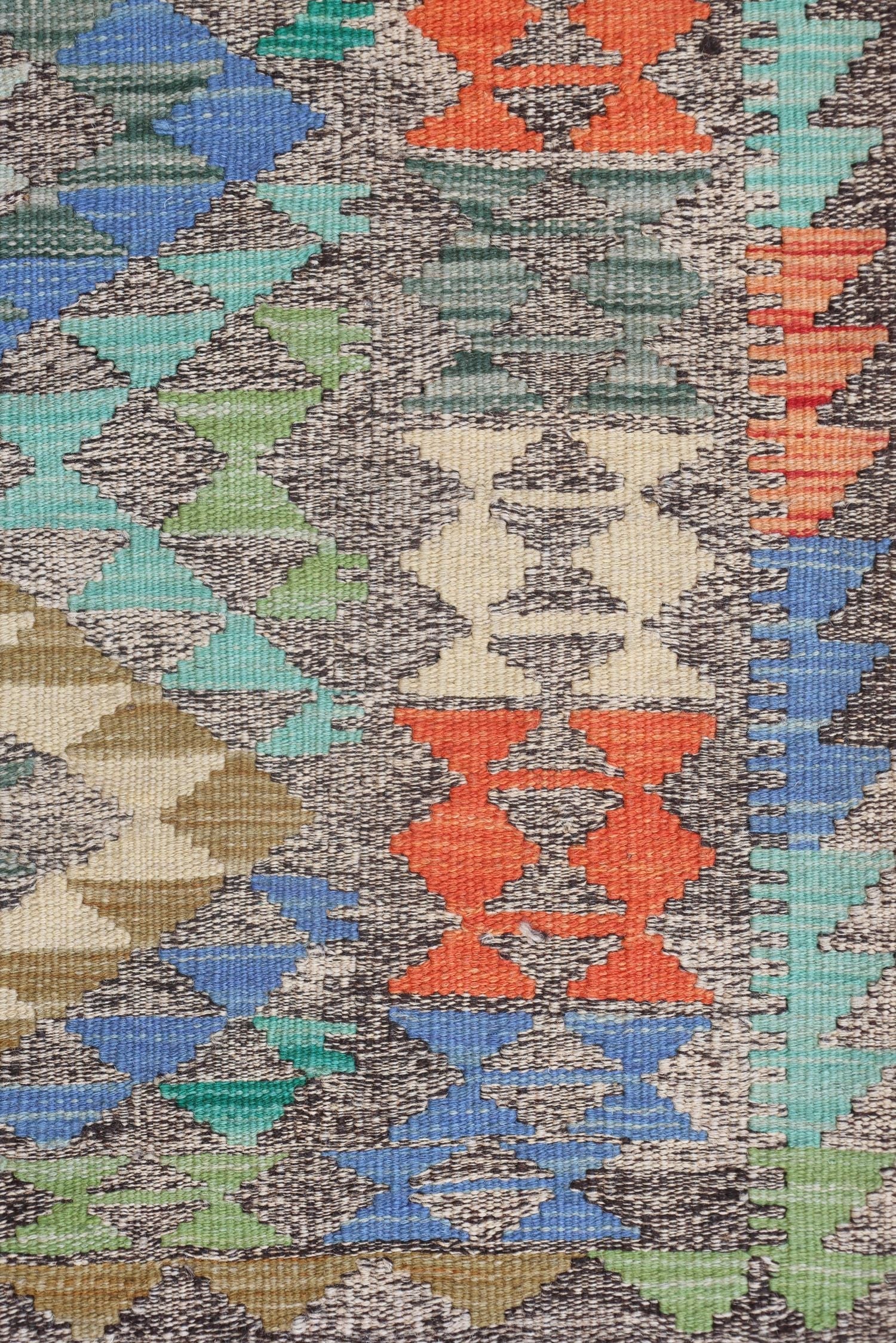 Uzbek Kilim Handwoven Tribal Rug, J72909