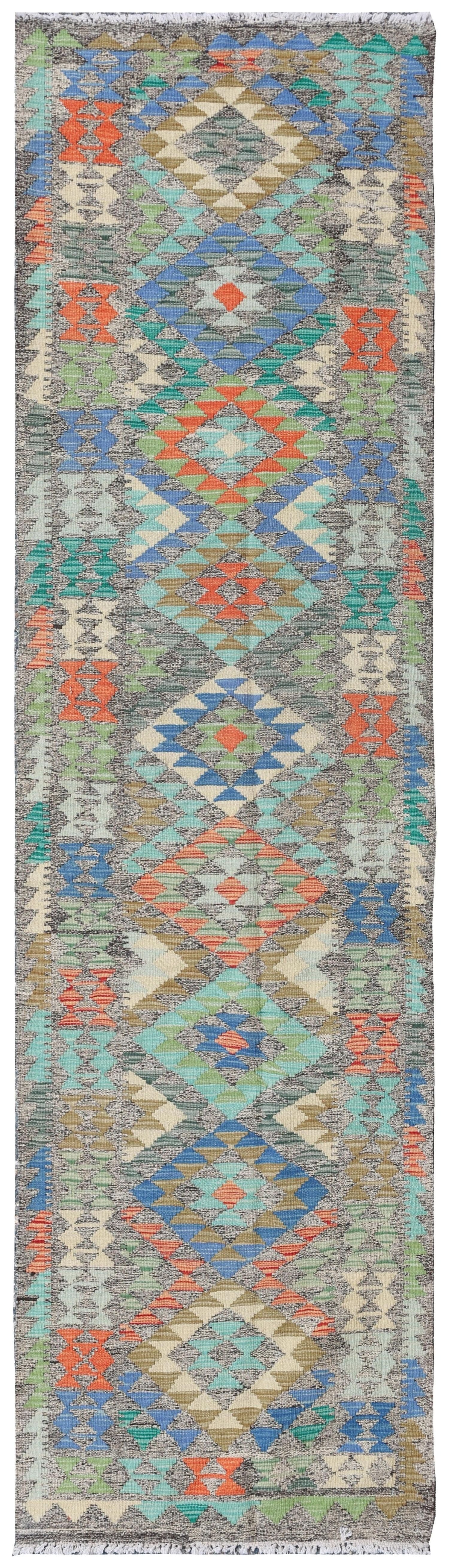 Uzbek Kilim Handwoven Tribal Rug