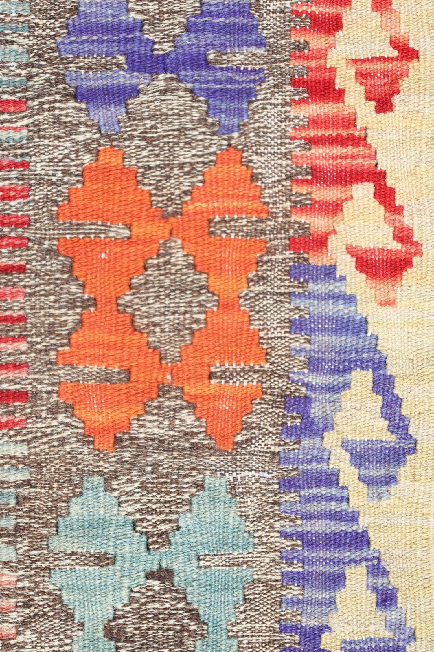 Uzbek Kilim Handwoven Tribal Rug, J72910