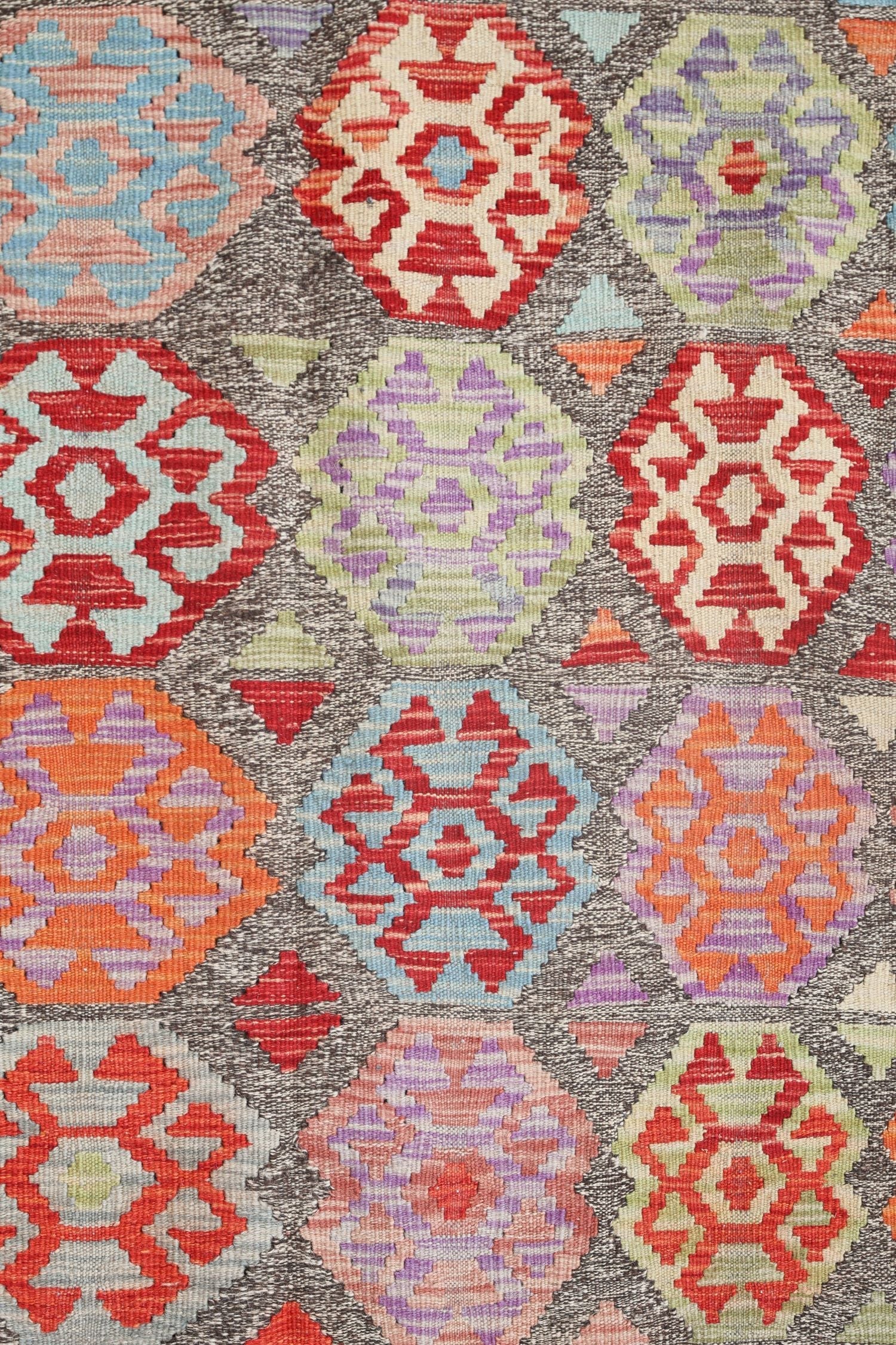 Uzbek Kilim Handwoven Tribal Rug, J72914