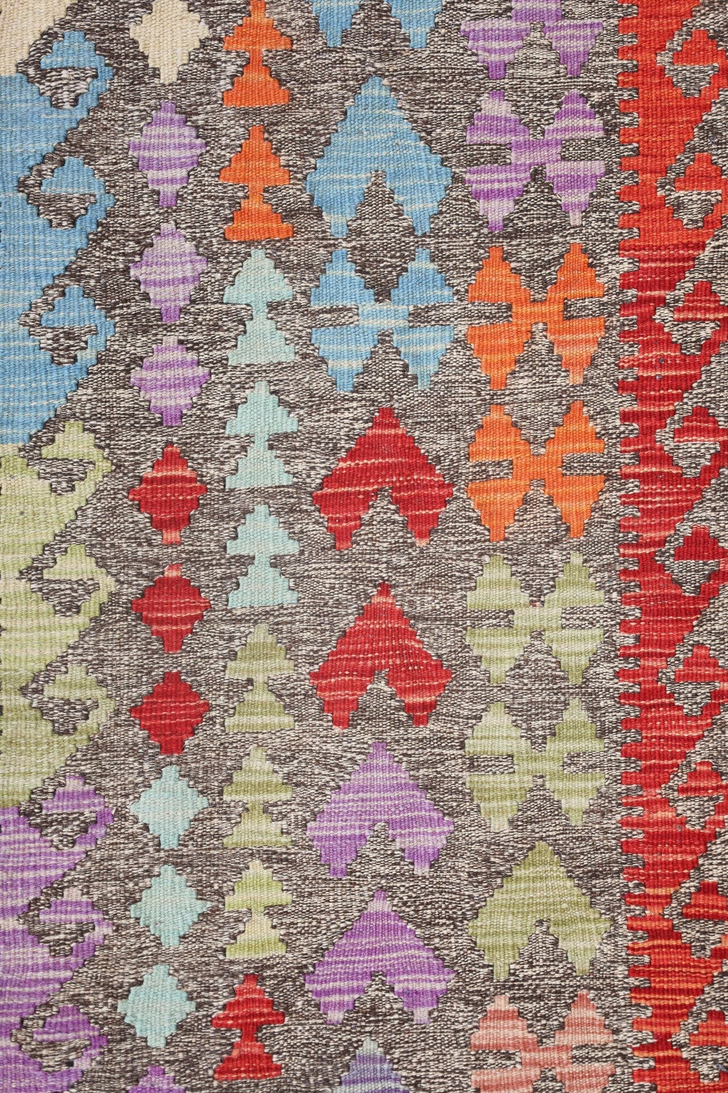 Uzbek Kilim Handwoven Tribal Rug, J72914