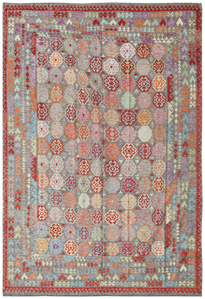 Uzbek Kilim Handwoven Tribal Rug