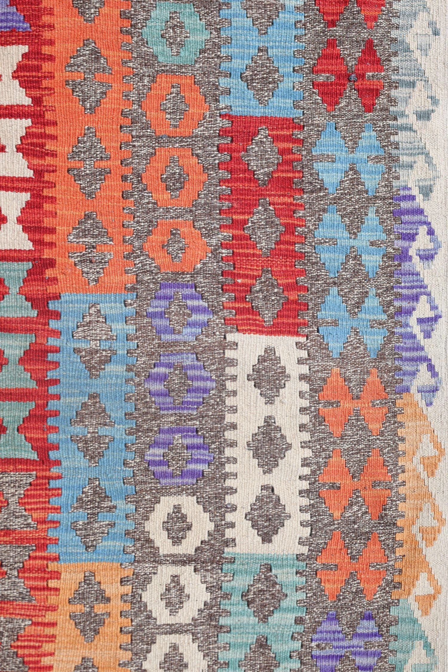 Uzbek Kilim Handwoven Tribal Rug, J72915