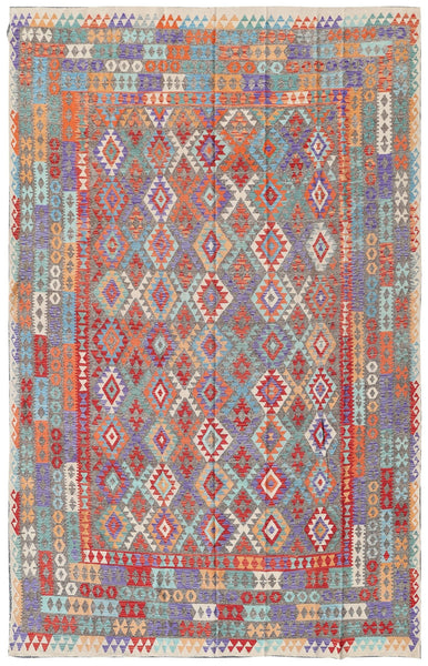 Uzbek Kilim Handwoven Tribal Rug