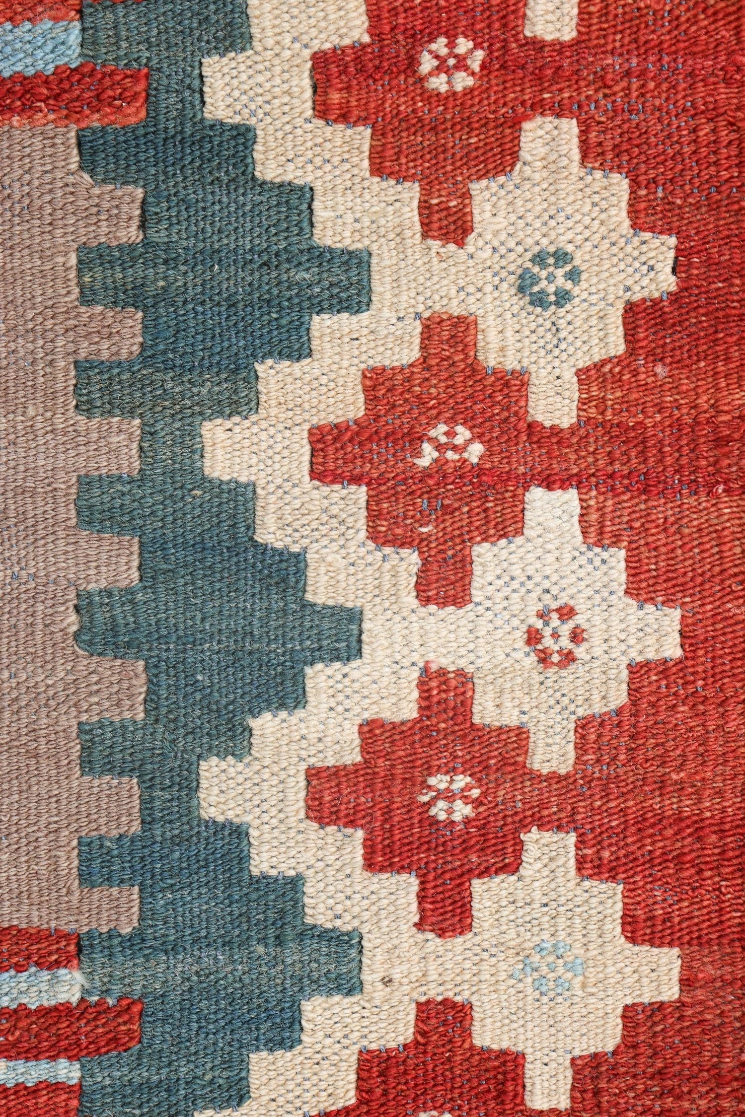 Uzbek Kilim Handwoven Tribal Rug, J72923