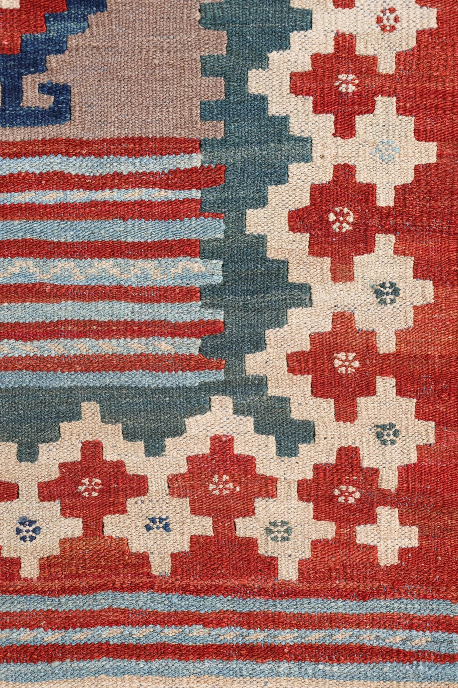 Uzbek Kilim Handwoven Tribal Rug, J72923