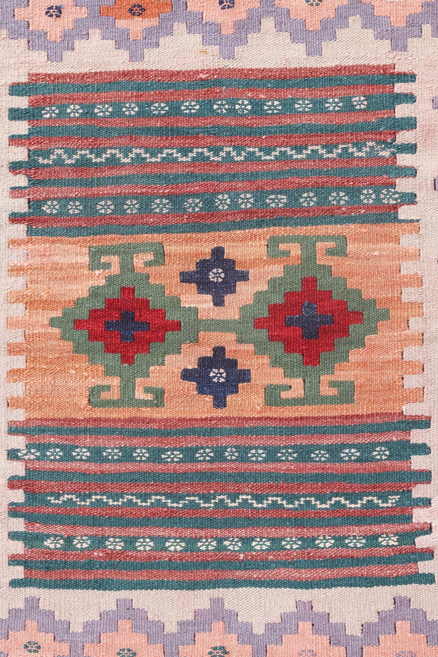 Uzbek Kilim Handwoven Tribal Rug, J72924