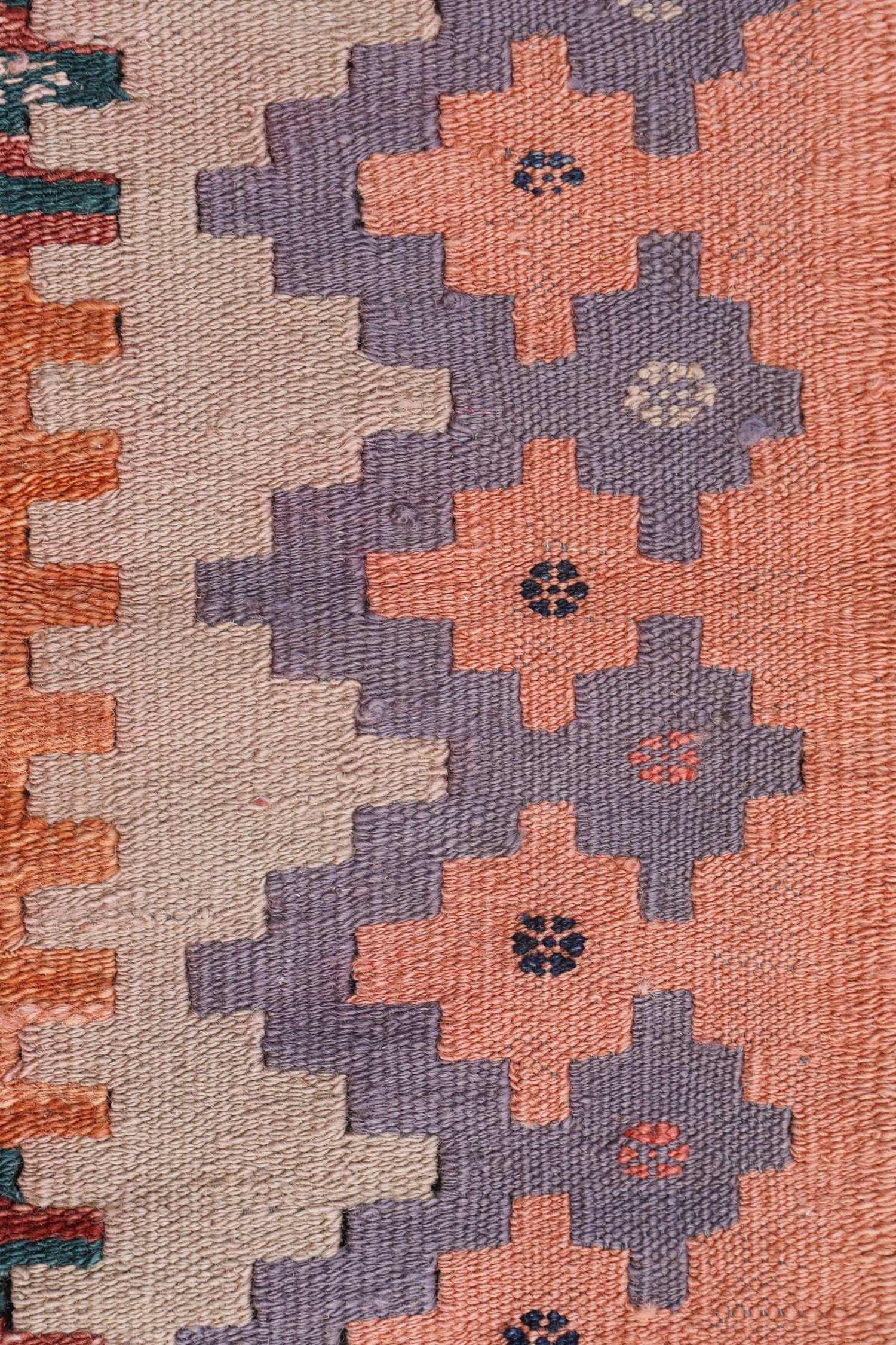 Uzbek Kilim Handwoven Tribal Rug, J72924