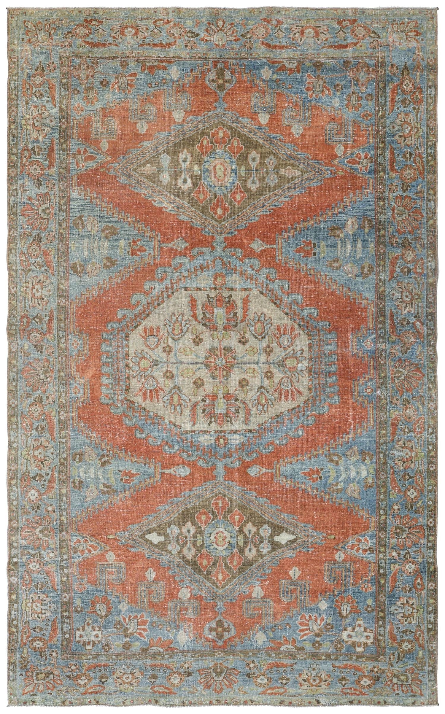 Vintage Vecce Handwoven Tribal Rug