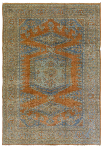 Vintage Vecce Handwoven Tribal Rug