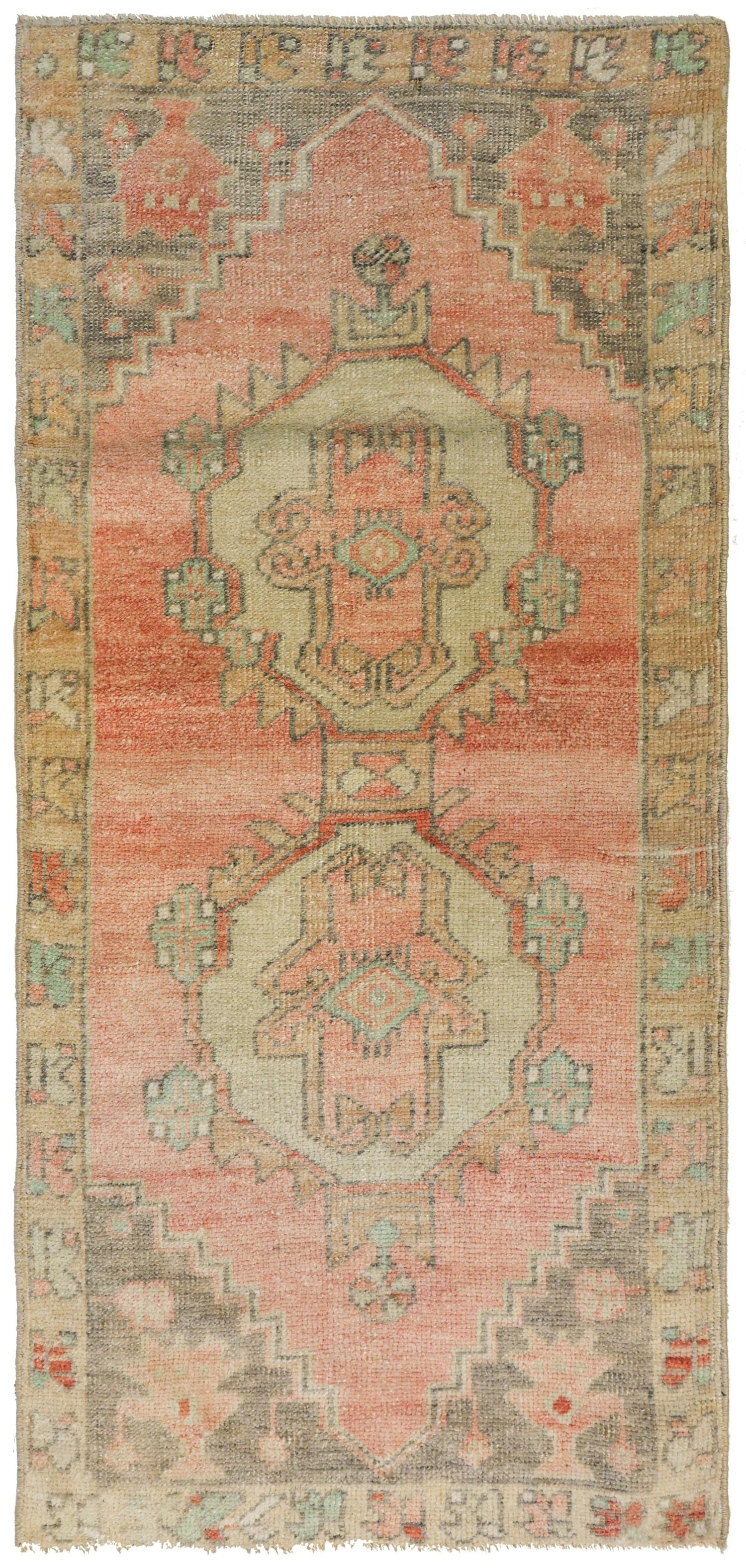 Vintage Yastik Handwoven Tribal Rug