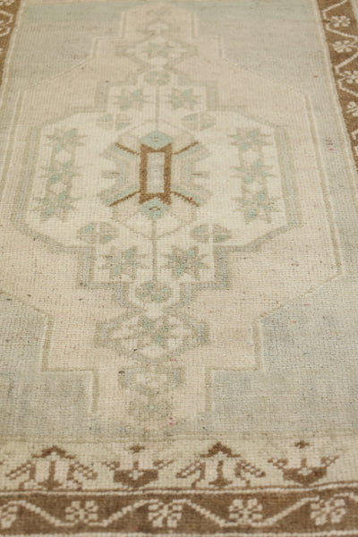 Vintage Yastik Handwoven Tribal Rug, J77979