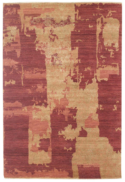 Erased Look Handwoven Contemporary Rug