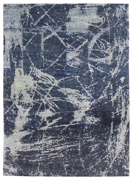 Erased Look Handwoven Contemporary Rug