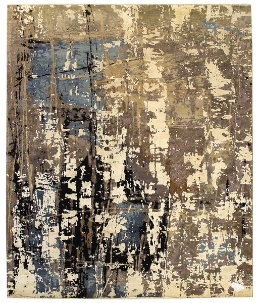 Patinated Look Handwoven Contemporary Rug