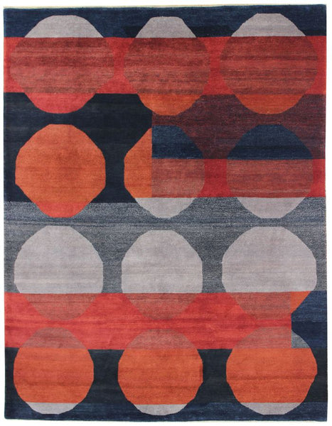 Spheres Handwoven Contemporary Rug