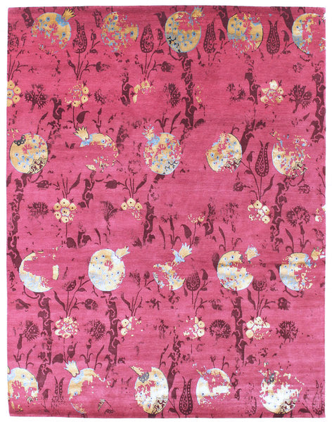 Pomegranate Handwoven Transitional Rug, J41385